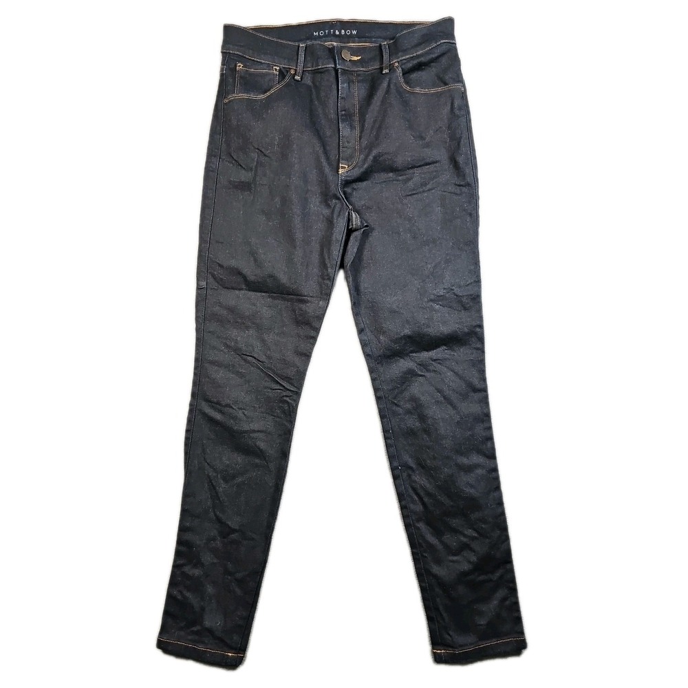 Mott & Bow Women's Jeans 30x28 High-Rise Skinny Dark Blue Denim hsk1_moor_rin